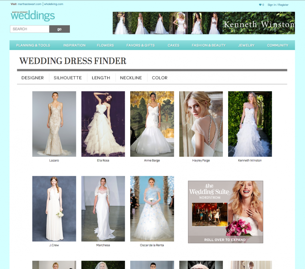 wedding dress finder